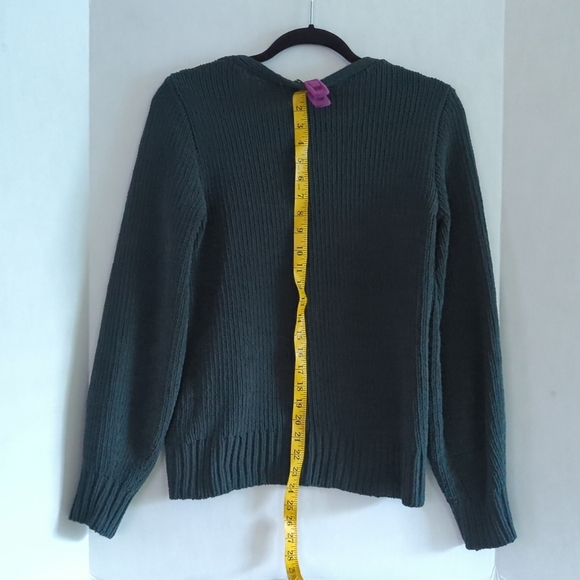 Abercrombie & Fitch Dark Green Soft A&F Collection Pullover Sweater Size M - Picture 3 of 8